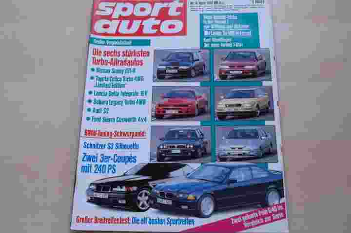 Deckblatt Sport Auto (04/1992)